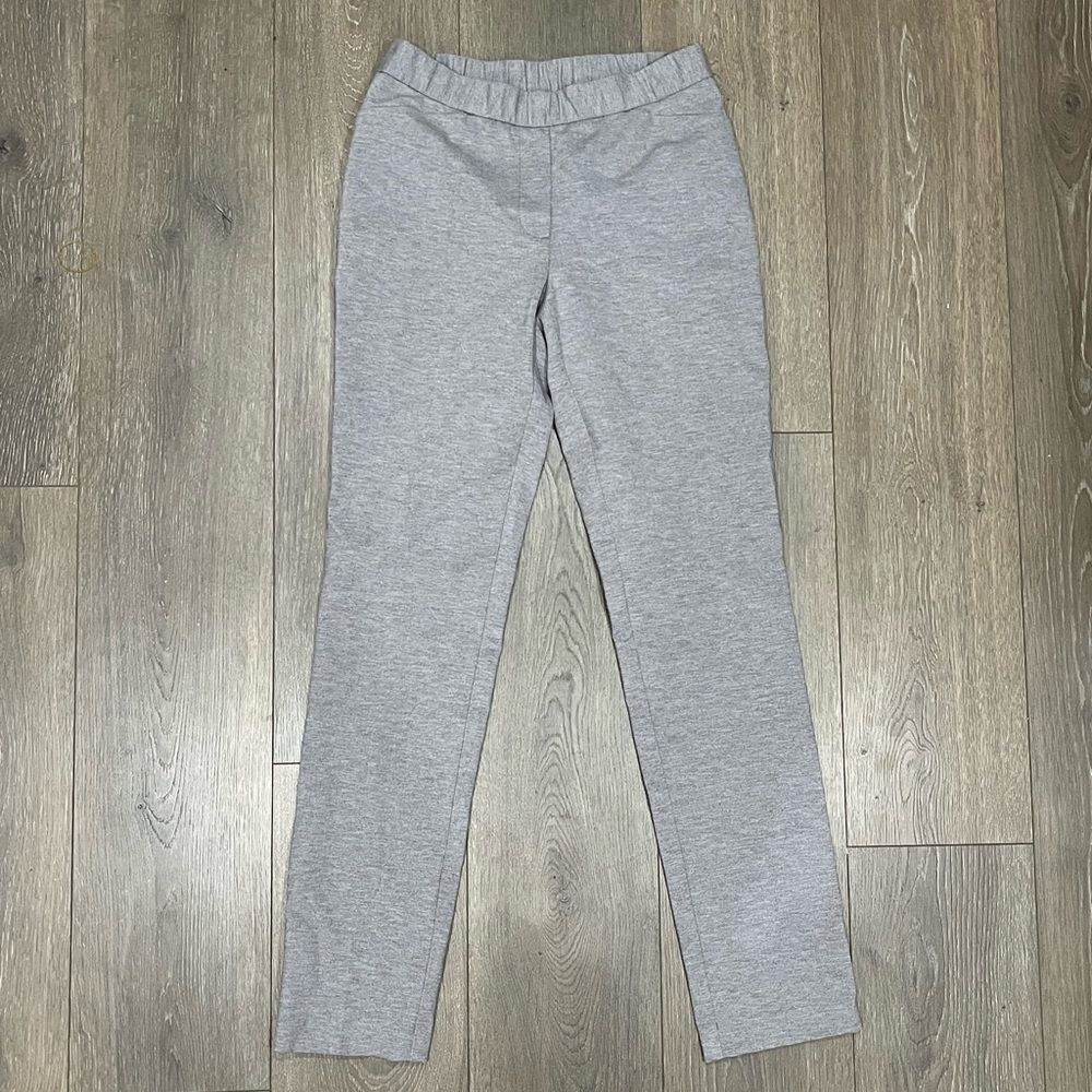 J. Jill Essential Ponte Slim-Leg Pants Heathered Brown - Size XS
